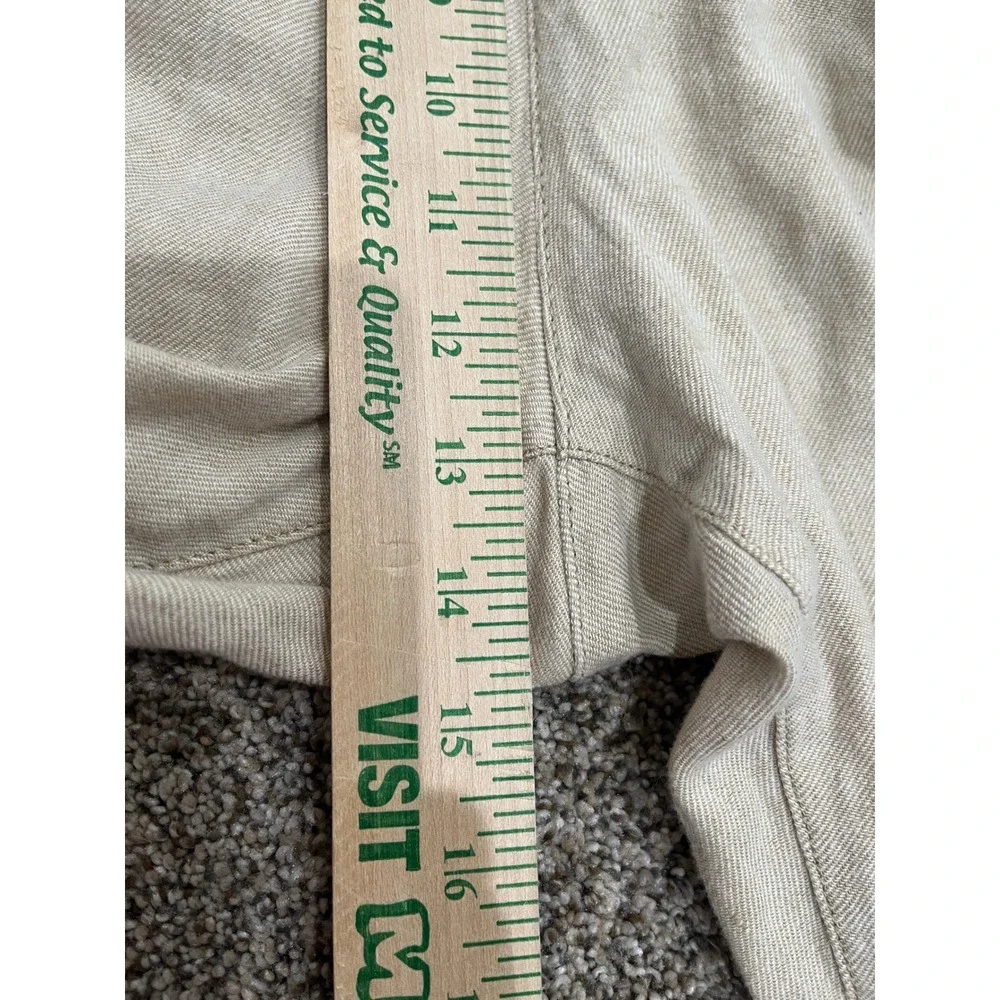 Tommy Bahama Mens XXL x 30 Beige Linen Blend Elastic Waist Beach Pants